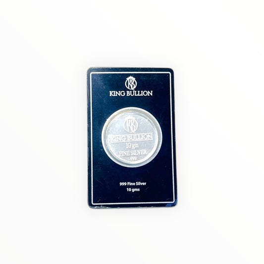 10 Gram Silver Bar- King Bullion Edition With 999 Purity